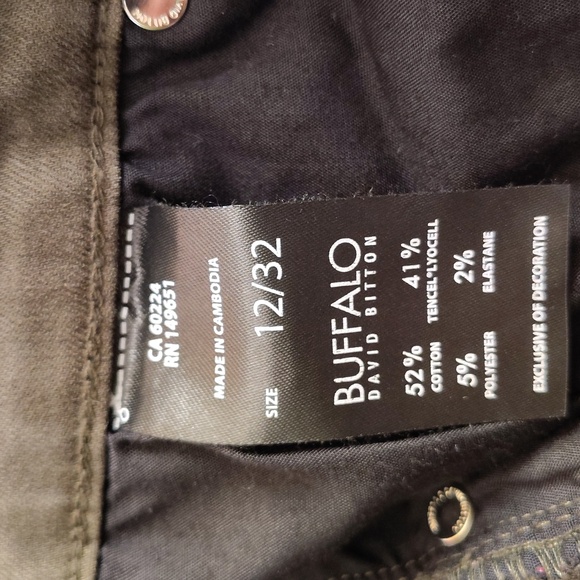 Buffalo David Button Pants size 12 - Picture 3 of 4
